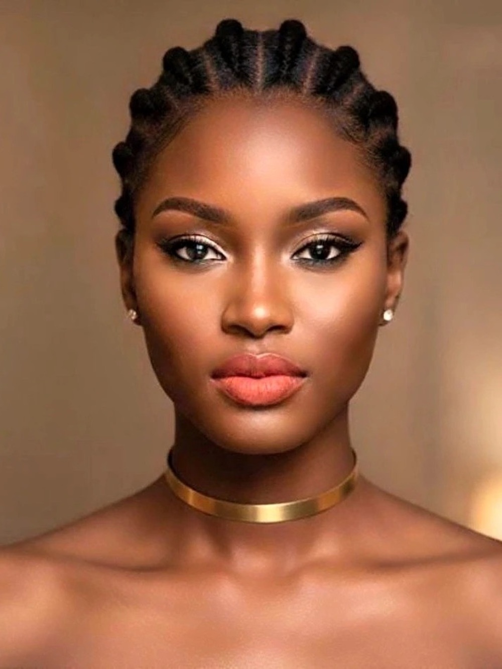 Gold-Tone Choker Necklace Set of 3